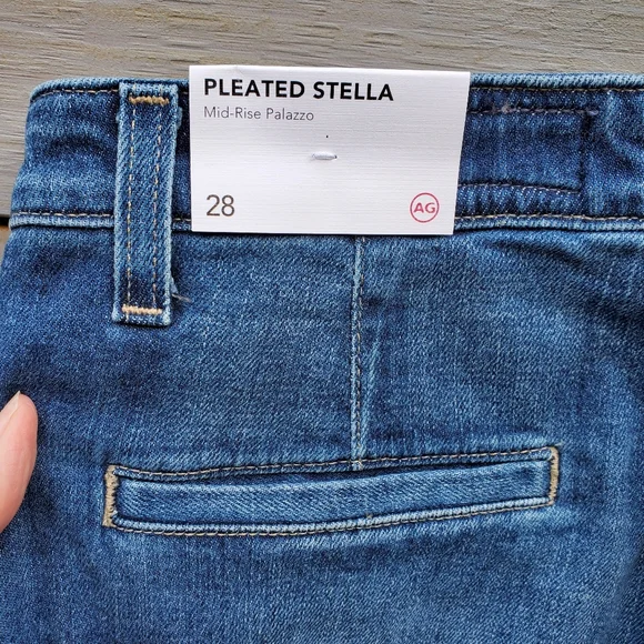 AG Adriano Goldschmied Blue Flare Jeans NWT - Picture 11 of 13